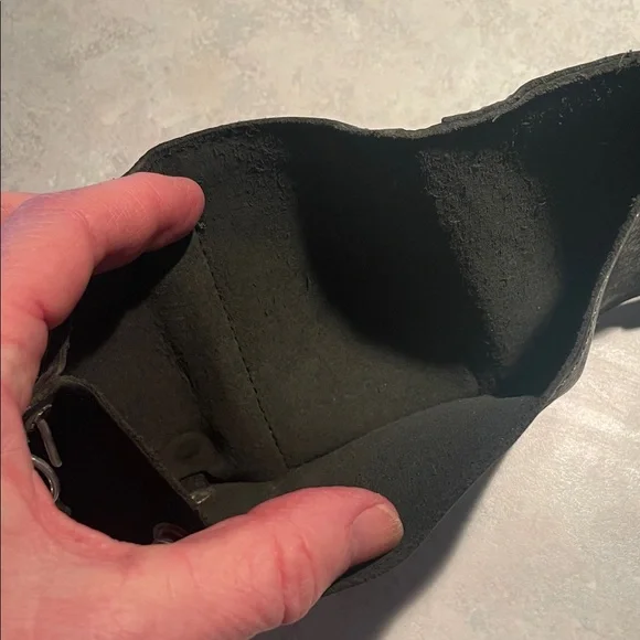 Vintage Biker Black Leather Chain Wallet - Picture 7 of 9